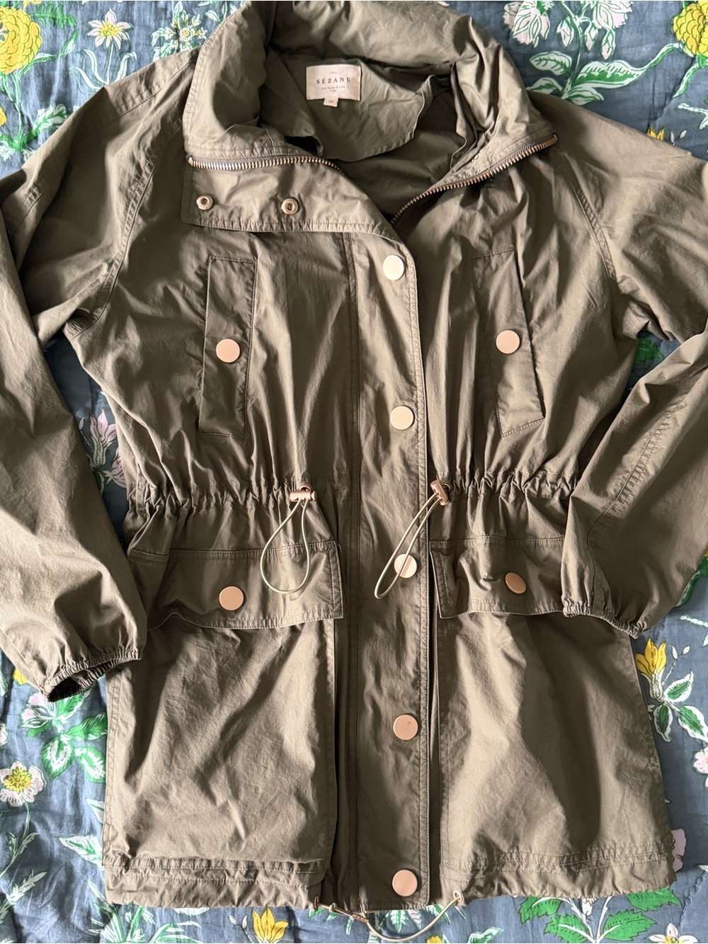 Sezane Miro Jacket Khaki - Size 4